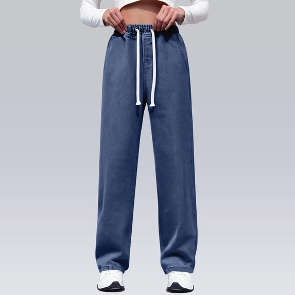 Ovbmpzd Stretchy Women Jeans High Waist Comfort Waist Regular Casual Carpenter Jeans Womens Pants Casual,M