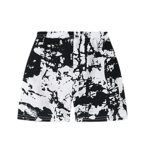 Ovbmpzd Summer Shorts for Boys Black Beach Elastic Waist Boho Graphic Prints Shorts Sweatpants for Teen Girls 100