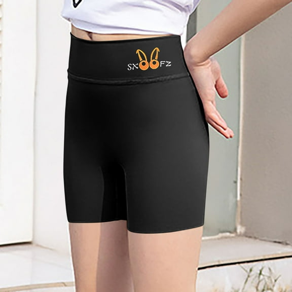 Ovbmpzd Toddler Shorts High Waist Black Compression Solid Yoga Shorts Sweatpants for Infants 3 Years