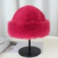 thumbnail image 1 of Ovbmpzd Warm Hat for Women Fleece Winter Pink Soft Thermal Cold Weather Knitted Cap Beanie Hats for Women, 1 of 4