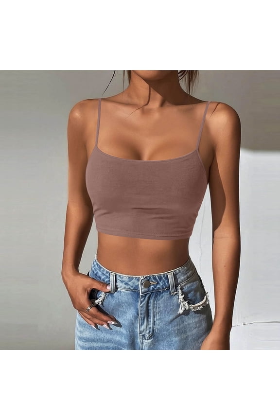 Women Tank Tops Basic Knit Textured Wine Cropped Solid Cami Casual Square Neckline Slim Sleeveless Sleeveless Tank Tops For Women