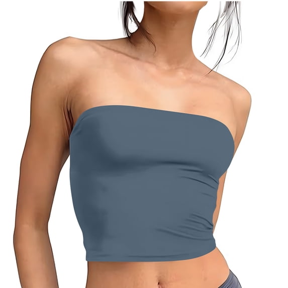 Ovbmpzd Women Tank Tops Basic Navy Going Out Sleeveless Stretchable Skinny Square Neckline Sleeveless Tank Tops for Women,L