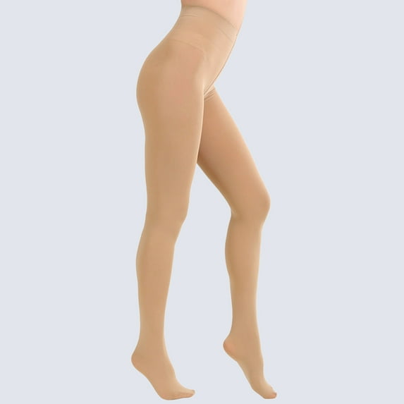 Ovbmpzd Women's Beige Tights Opaque Fleece Lined Tummy Control Pantyhose Warm Winter Thermal Leggings Tights for Women