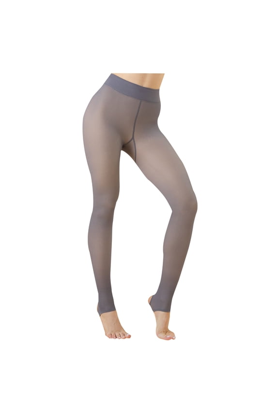 Women's Sheer Tights Footless Gray Pantyhose Lightweight Rip Resistant Seamless Leggings Tights for Women