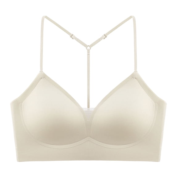 Ovbmpzd Womens Everyday Seamless Bras Comfy White Mesh Minimizer Bras Push Up No Underwire Underwear Bras,L