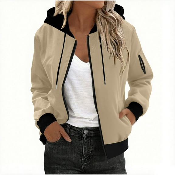 Ovbmpzd Womens Rain Jacket Zip Up Waterproof Hooded Yellow Long Sleeve Casual Outdoor Windbreaker Womens Fall Jackets XXL