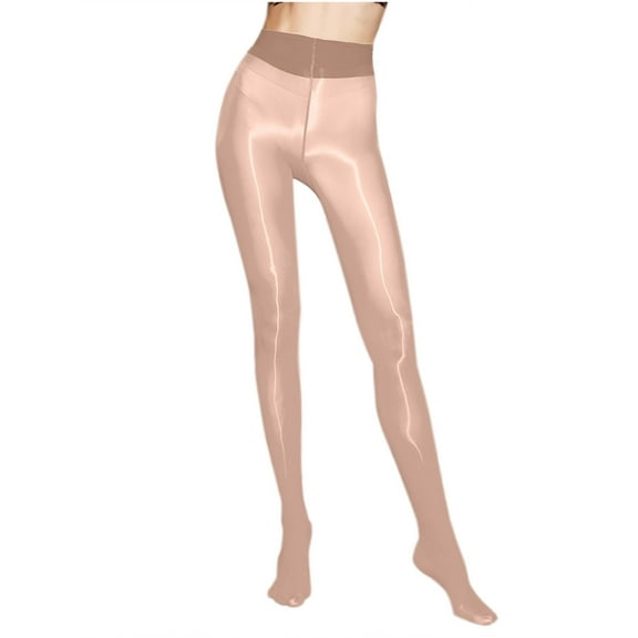 Ovbmpzd Womens Shimmer Tights Bronze Tummy Control Shiny Pantyhose Funky Opaque Dance Leggings Tights for Women