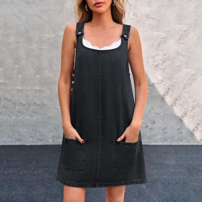 1930s casual dresses Ovbmpzd Work for Women 2026 Denim Mini Sleeveless Black Dress Dresses Dresses for Women XL, Women's colour: plum-slinky-long-sleeve-sash-bodycon-mini-dress SIZ:10 Jovani Prom at Dejavu Casual fashion or casual dates