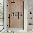 thumbnail image 1 of Ove Decors 32 in. L x 32 in. W x 72 in. H Alcove Shower Kit with Pivot Frameless Shower Door in Oil Rubbed Bronze and Shower Pan, 1 of 17