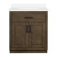 thumbnail image 1 of Ove Decors Bailey 30 in W x 22 in D Almond Latte Bathroom Vanity with Engineered Quartz Countertop, 1 of 16