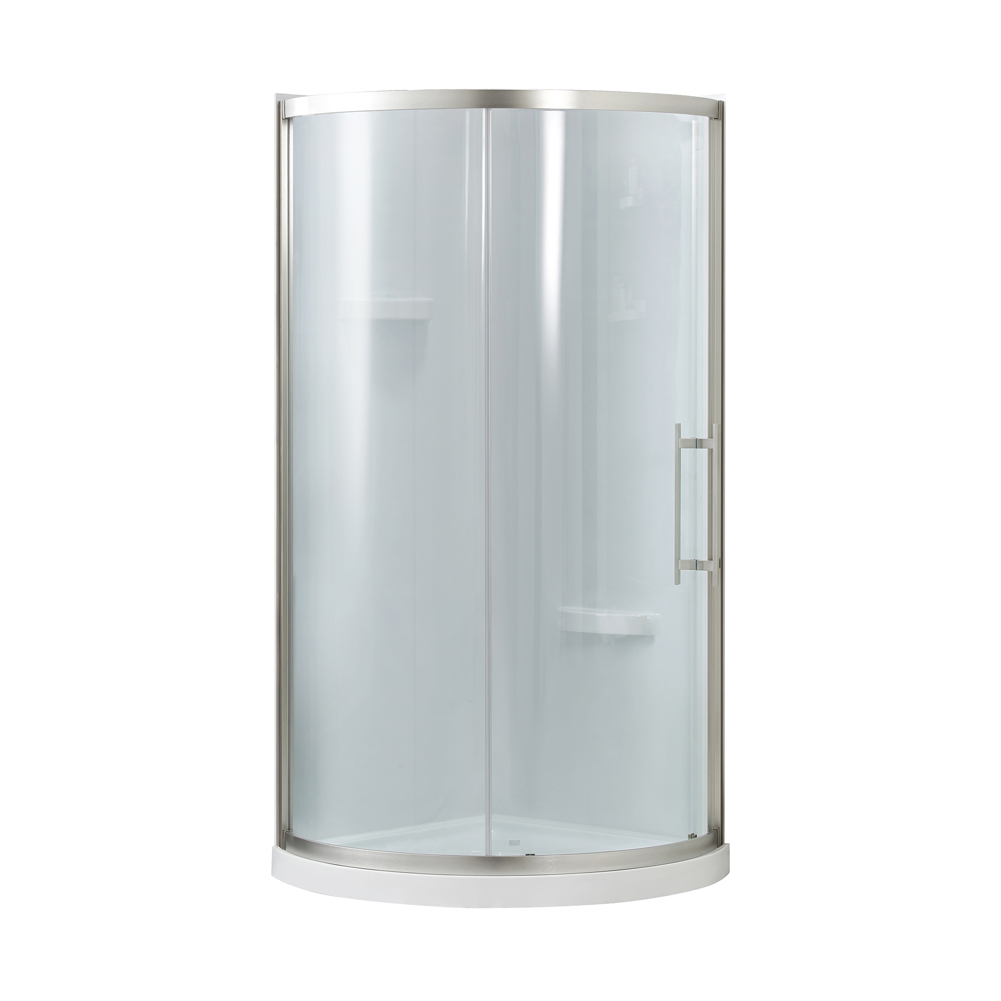 Ove Decors Breeze Pro 36 in x 36 in x 72.83 in H Curved Corner Shower