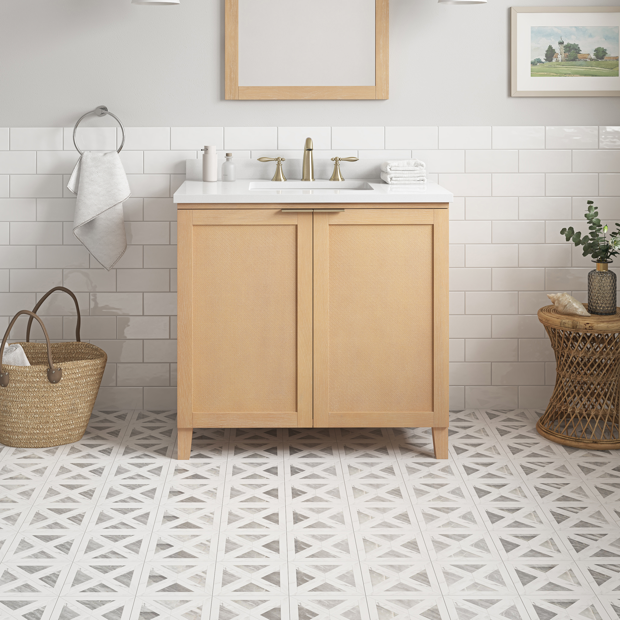 Ove Decors Macy 36 in W x 22 in D Freestanding Bathroom Vanity with