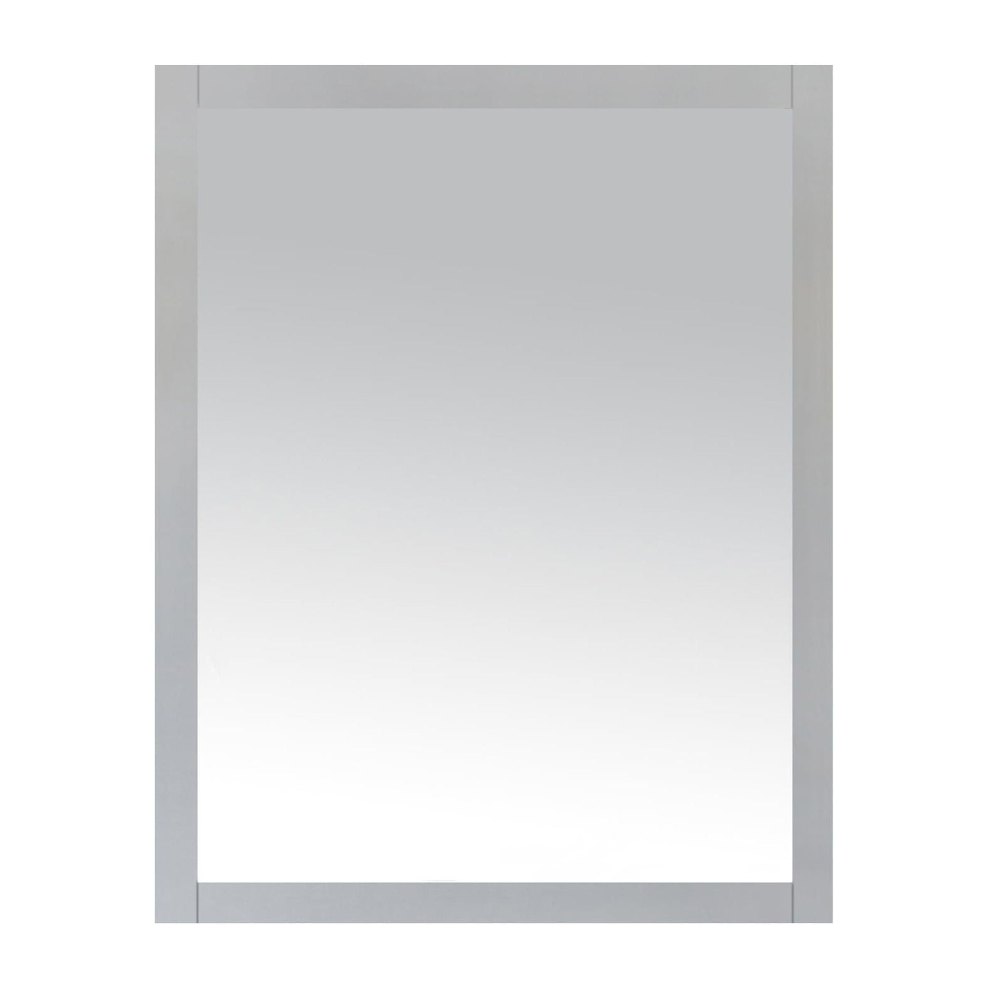 Dove Grey 28" x 36" Rectangular Solid Wood Wall Mirror