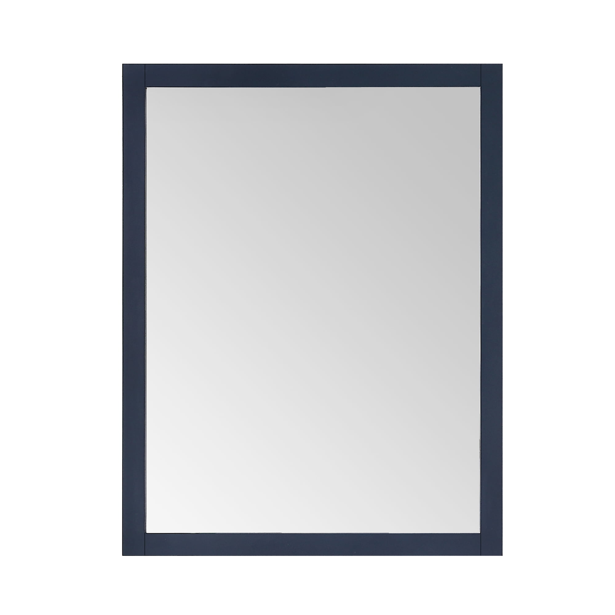 Midnight Blue Rectangular Wood Wall Mirror