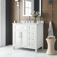 thumbnail image 1 of Ove Decors Tahoe 36 W x 21" D Freestanding Bathroom Vanity with Sink, Pure White, 1 of 22