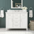 thumbnail image 1 of Ove Decors Tahoe III 42 W x 21" D Freestanding Bathroom Vanity with Sink, Pure White, 1 of 7
