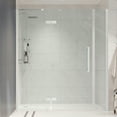 thumbnail image 1 of Ove Decors Tampa 60-1/16 in. W x 72 in. H Alcove Hinge Frameless Shower Door in Chrome, 1 of 5