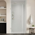 thumbnail image 1 of Ove Decors Tampa-Pro 35-1/16 in. W x 72 in. H Alcove Frameless Hinge Shower Door in Nickel, 1 of 17
