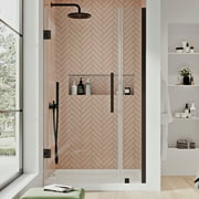 Ove Decors Tampa-Pro 36 in. L x 36 in. W x 72 in. H Alcove Shower Kit Pivot Frameless Shower Door & Shower Pan in Oil Rubbed Bronze