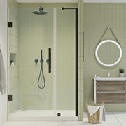 Ove Decors Tampa-Pro 37-1/16 in. W x 72 in. H Alcove Frameless Hinge Shower Door in Oil Rubbed Bronze