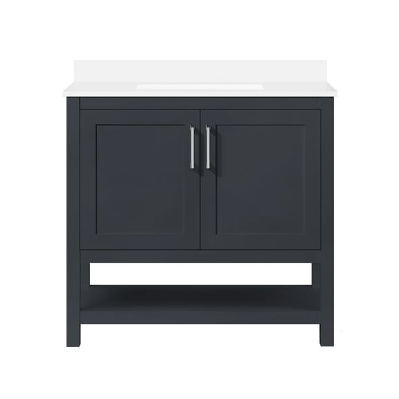 Ove Decors Vegas 36 W x 34.5 H x 19" D Freestanding Bathroom Vanity with Sink, Dark Charcoal