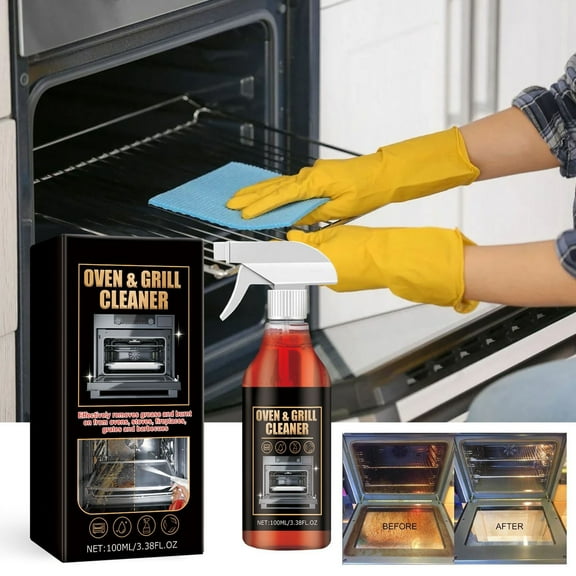 2025 Oven And Shelf Cleaner,Heavy Duty Degreaser Cleaner For Oven,Grill,Bbq,Burnt Grease,Floors,Best Oven Cleaner 100ml