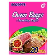 Oven Bags Small Size Cooking Roasting Bags for Chicken Meat Ham Seafood Vegetable - 20 Bags (10 x 15 IN)