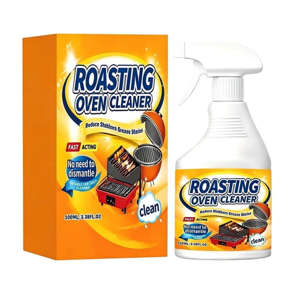 Oven Cleaner Spray, Heavy Duty Kitchen Degreaser Removes Burnt Grease Food Residue And Carbon Buildup, Thick Foam Cleaning Solution for Ovens Stoves Cooktops Grills