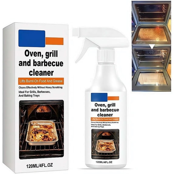 Oven Cleaner Spray, Heavy Duty Oven Rack & Grill Cleaner, All Purpose Kitchens Heavy Oil Cleaning Agent for Kitchen Appliances, BBQ Grill Cleaners for Microwave, Air Fryer, Ovens, Grills(Q)