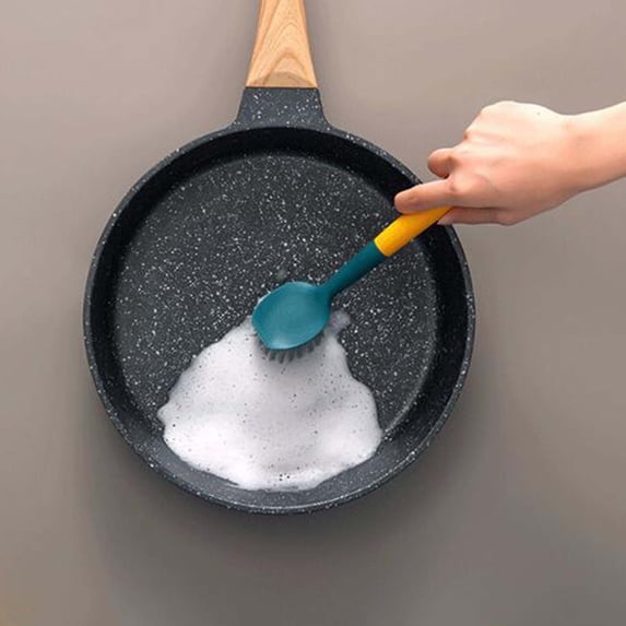 Oven Cleaning Brush,Kitchen Pot Washing Brush Dish Washing Brush Long Handle Soft Cup Brush Board Brush Shoe Brush Window Scraping Cleaning Brush