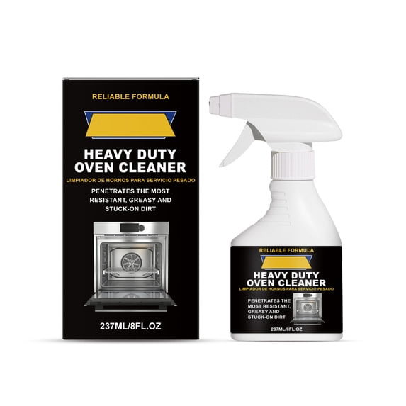 Oven Cleaning Spray, Heavy-Duty Stain Remover for Kitchen, 237ml Foam Cleaner to Dissolve Grease and Burnt-On Soils