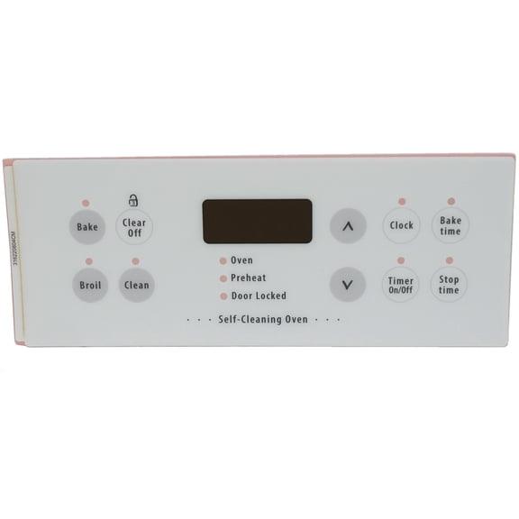 Oven Control Overlay for Frigidaire, White, AP2126498, PS439806, 316220804