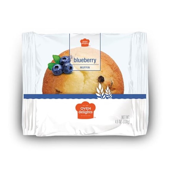 Oven Delights Blueberry Muffins - (4 oz) | Bursting with Real Blueberries Pack of 6
