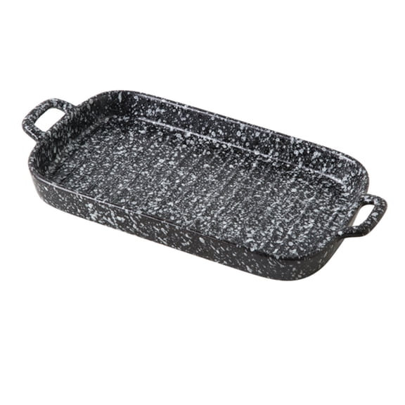 Oven Dish With Handles Rectangular Lasagna Dish, Casserole Plates Microwave Safe-d