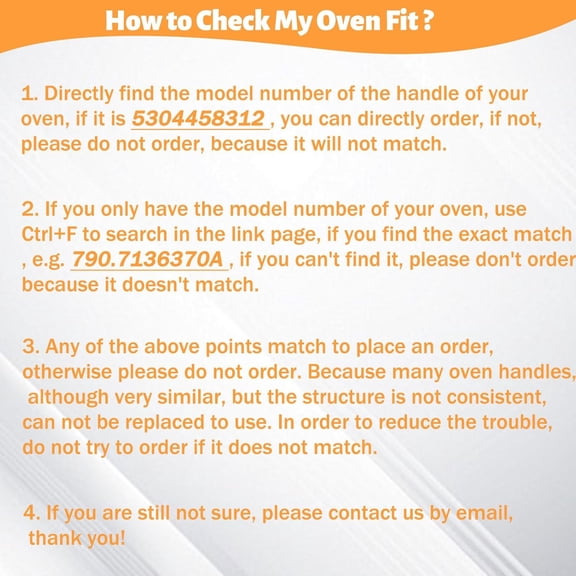 Oven Door Handle Replacement for   Electrolux Ranges 5304458312