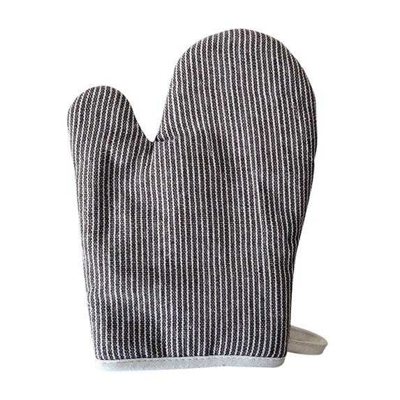 Oven Gloves (Heat Resistant Mitts, Baking Gloves), Brown 1 Pair Oven Gloves, Quilted Cloth Long Heat Resistant Kitchen Gloves, Oven Gloves, Heat Mitts, Baking Safety, Kitchen Insurance, by Kingtowag