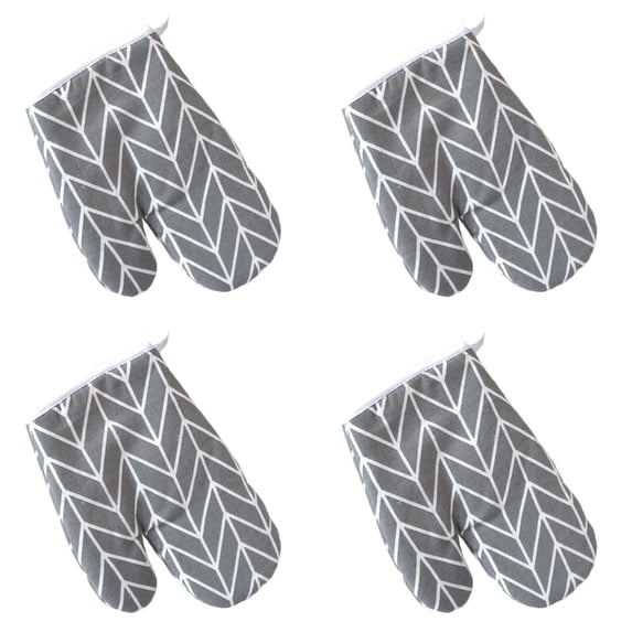 Oven Lattice Mitts for Kitchen Heat Resistant Gloves Non- Grip Suitable for Baking Grilling and Microwave Use 1-4 Pair