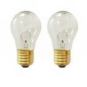 Oven Light Bulb 40 Watt Appliance Light Bulb, High Temperature 300 Degree Resistant Appliance Bulb for Oven, Stove, Refrigerator, Microwave E26 Medium Base, A15 (2-Pack)