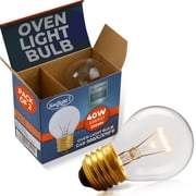 Oven Light Bulbs   40 Watt Appliance Replacement Bulbs. High Temp G45 E26/E27 Socket .2 Pack