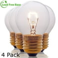 thumbnail image 1 of Oven Light Bulb - 40 Watt Appliance Replacement Bulbs for Oven - Stove, Refrigerator, Microwave. Incandescent - High Temp G45 E26/E27 Socket. Standard - 400 Lumens Warm White. 4 Pack, 1 of 8