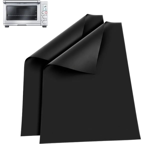 Oven Liners for Bottom of Oven, 2 Pack Non-Stick Large Heavy Duty Mats, Reusable Liners Protects Ovens Bottom from Spills and Grease, Easy to Clean, Ideal for Gas, Electric, Toaster Ovens