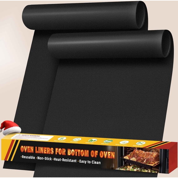 Oven Liners, Heavy Duty Non-Stick Oven Liner Mat, Reusable Heat Resistant Grill & Baking Mat, Roaster Liners, Fits Electric, Gas, Toaster Ovens