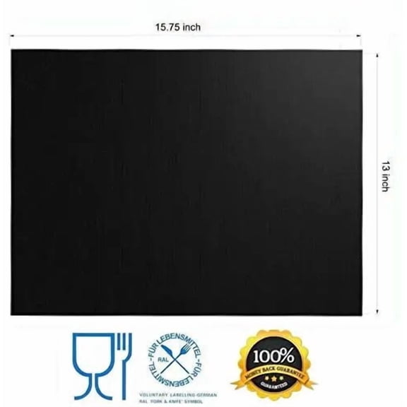 Oven Liners for Bottom of Electric Gas Oven Reusable Non-Stick Teflon Protector Mat Heat Resistant Grill Mats