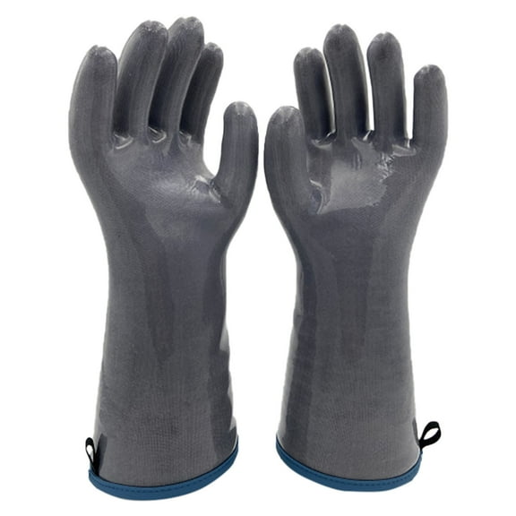 Oven Liquid Silicone Gloves Heat for Cooking Baking Grilling Food Grade with Fingers Excellent Grip for Handling Hot Items