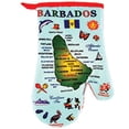 thumbnail image 1 of Oven Mitt Barbados Island Souvenir Gift Cotton Kitchen Mitt Accessory Gift, Fun Mitts Gift for Women and Men Souvenirs Gift (Barbados), 1 of 1