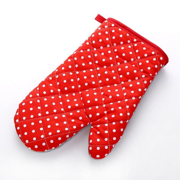 Oven Mitt Kitchen Essential, Durable Polyester Quilted Oven Glove for Handling Hot Pots Pans Baking Trays, Protective Cooking Mitt for Grilling Baking, 1 Piece, by Cosmug