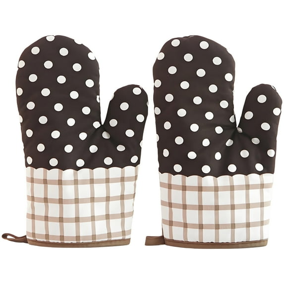 Oven Mitts,Heat Resistant Kitchen Oven Gloves,Heat Resistant Non-Slip Gloves,Extra Long Flexible Thick Mitts For Kitchen,Cooking,Baking,Barbecue,one pair