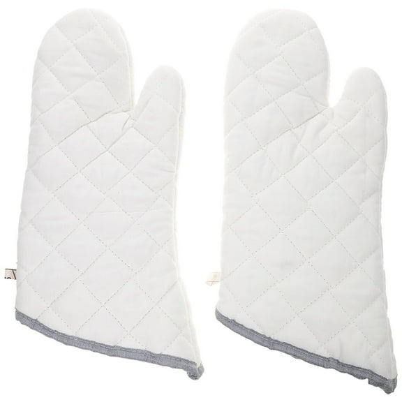 Oven Mitts Kitchen Mittens Pot Holders Gloves Microwave Cotton Heat Resistant Heavy Duty Rubber Baking Mitt