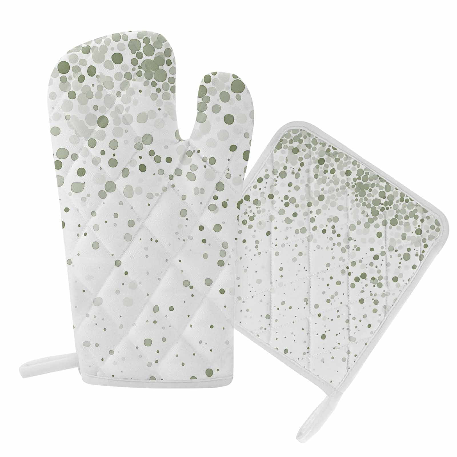 Green Sage Polka Dot Boxing Gloves