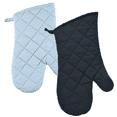 thumbnail image 1 of Oven Mitts for Baking and Cooking - Pot Holders Bundle Set of 4 ( Black & Soft Teal ) by Osnell USA, 1 of 5